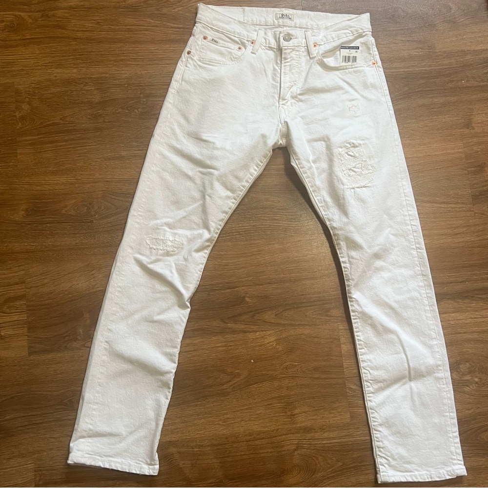 Distressed jeans